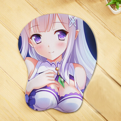 

3D Mouse Pad Fashion Wrist Rest Mousepad Anime Funny Adult Sexy Soft Silica Gel Breast Mouse Mat for Computer Mouse