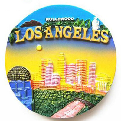 

1Pcs New York Los Angeles Fridge Magnets USA Tourist Souvenir 3D Handmade Refrigerator Magnetic Stickers Gift Crafts