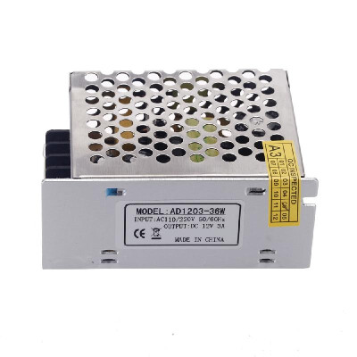 

AC 100V¡«240V to DC 12V 3A 36W for LED Strip Voltage Transformer Switch Power Supply H1101224701