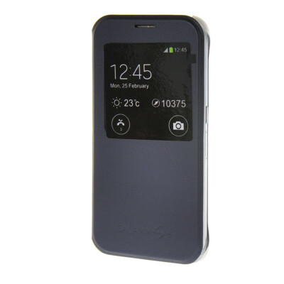 

MOONCASE Transparent Flip Pouch view window Leather Wallet чехол для Samsung Galaxy S6 Sapphire