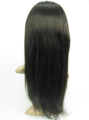 

8A Premium Quality 12"-24" Silk straight 100 Indian Remy Human Hair Front Lace Wig 4 Colors