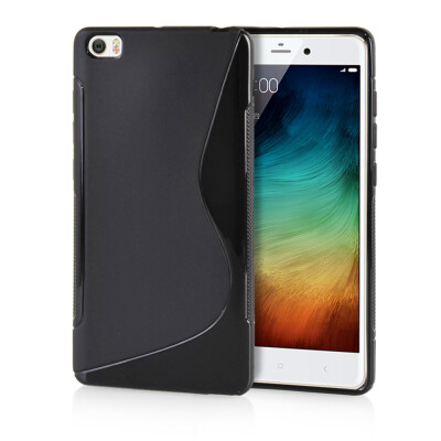 

MOONCASE  - Line Soft Flexible Silicone Gel TPU Skin Shell Back Case Cover for XiaoMi Mi Note Pro Black