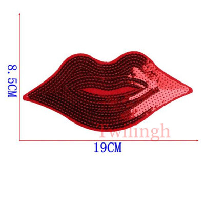 

twilingh Patches Sewing Iron-On Accessories Big Fruit Embroidered Sequined Patches For Clothing