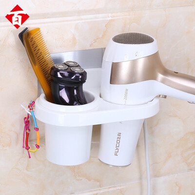 

Hundred words free punch ABS hair dryer bracket plastic hair dryer bracket suction wall type free punch