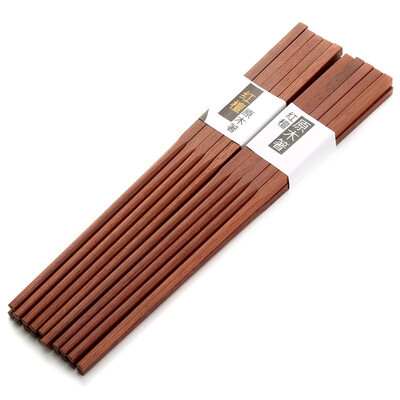 

D&39Aleong red rosewood chopsticks Chinese chopsticks 10 double loaded KZ113