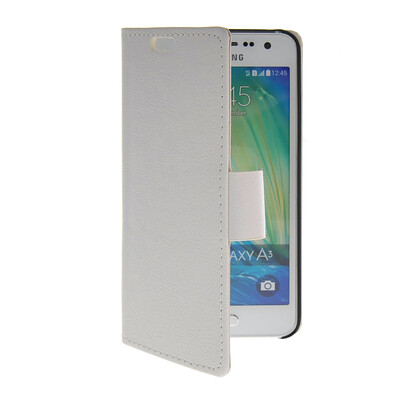 

MOONCASE Slim Leather Side Flip Wallet Card Slot Pouch with Kickstand Shell Back чехол для Samsung Galaxy A3 White