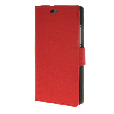 

MOONCASE Soft skin PU Wallet Flip Card Stand Back Leather Case Cover for Huawei Ascend P8 Red