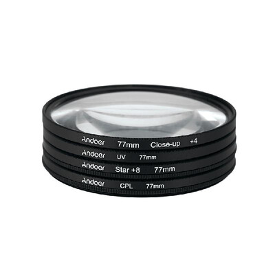 

77mm UV CPL Close Up 4 Star 8 Point Filter Circular Filter Kit Circular Polarizer Filter Macro Close Up Star 8 Point Filter with