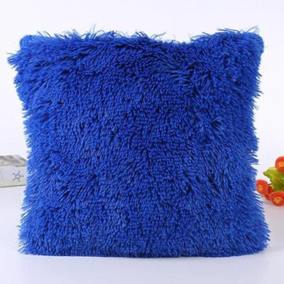 

Cntomlv Solid Soft Plush Faux Fur Wholesale Decorative Cushion Cover Throw Pillows For Sofa Car Chair Hotel Home Decoration
