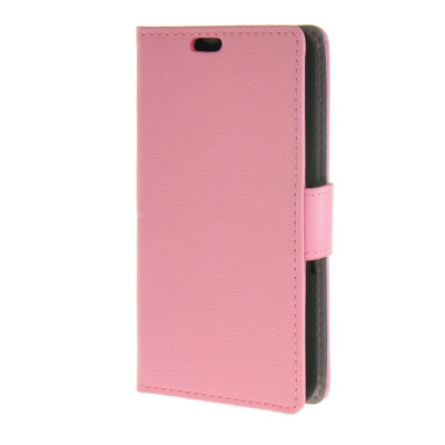 

MOONCASE Simple Leather Flip Wallet Case Card Slot Stand Back Cover for Sony Xperia E4G Pink