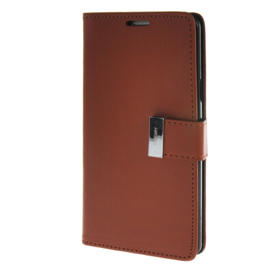 

MOONCASE Case for Samsung Galaxy A7 Flip Leather Wallet Card Slot Bracket Back Cover Brown