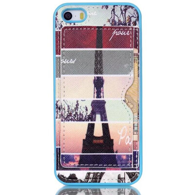 

MITI Wholesale Price Colorful Painting PU Leather Cover For Apple iPhone 5 iPhone 5S Case for Phone5S Card Stand Phone Shell