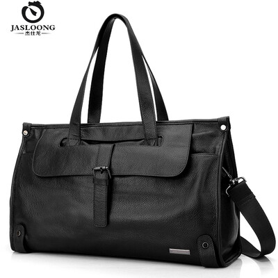 

New mens leather tide bag European&American leather leisure portable computer bag oblique shoulder bag Leather travel ba