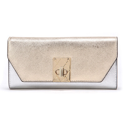 

Svale ladies wallet wallet long fine ladies buckle three fold wallet 138892015J champagne