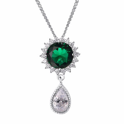 

Yoursfs Wholesale fashion crystal water drop flower female necklace women nice cute snake chain jewelry female accessoryFree ship