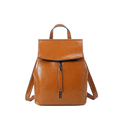 

Oil wax leather shoulder bag leather handbag new Korean fashion wild leather shoulder bag
