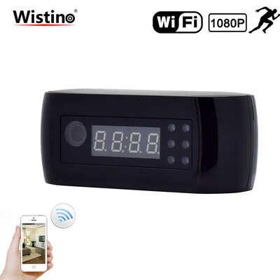 

CCTV 1080P WIFI Mini Camera Time Alarm Wireless Nanny Clock P2P Security Night Vision Motion Detection Home Security IP Camera