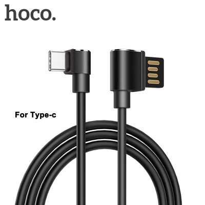 

HOCO Mobile Phone Cables 90 degree USB Type C Cable 2A USB-C Cable Fast Charging Data Cable For Samsung S9 Xiaomi 6X Huawei P10