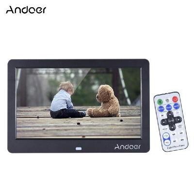 

Andoer 10 Wide Screen HD LED Digital Picture Frame Digital Album High Resolution 1280600 Electronic Photo Frame with Remote Cont