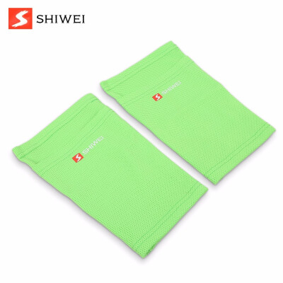 

Shiwei Pair of Soccer Socks Shin Calf Sleeves for Legs Pads Pocket Breathable Polyester Double-layer design Uniform force