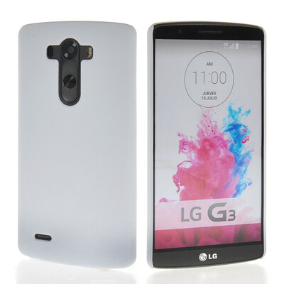 

MOONCASE Hard Rubberized Rubber Coating Devise Back чехол для LG G3 White