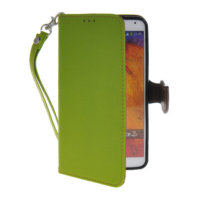 

MOONCASE Litch Skin Leather Side Flip Wallet Card Slot Pouch Stand Shell Back Case Cover For Samsung Galaxy Note 3 N9000 Green