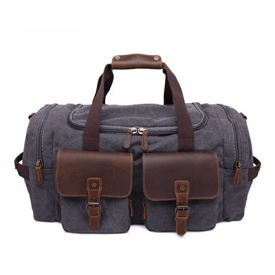 

Vintage Canvas Travel Shoulder Bag Men Messenger Bags Fashion Cover Crossbody Bag Large Capacity Male Multi-function Laptop Bags