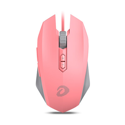 

Daryou dareu EM915 Queen Edition Game Mouse E-sports Wired USB Eat Chicken Laptop Mouse Macro Six-color Breathing Light Girls Dedicated Pink