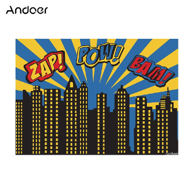 

Andoer 15 21m5 7ft Super Hero City Photography Background Baby Children Backdrop Photo Studio Pros