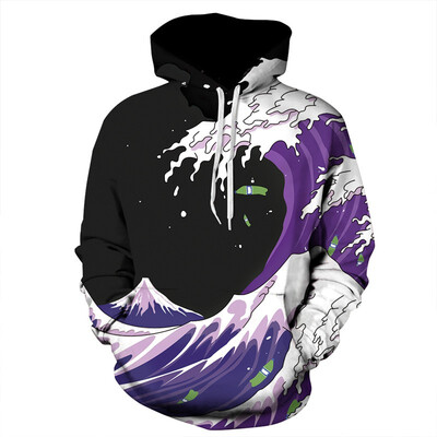 

QYDM0120Mens Hoodie 3D Printed Women Pullover Sweater