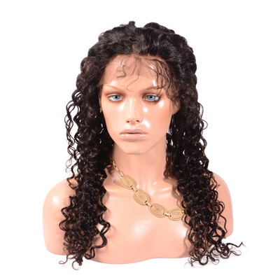 

Pre Plucked 360 Full Lace Frontal Closure Malaysian Deep Wave Curly Virgin Human Hair Closures With Adjustable Strap Size 225x4x2