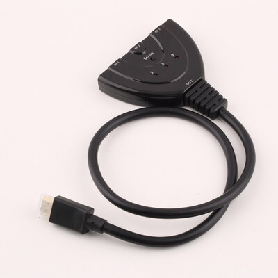 

3 IN 1 OUT 1080P Hub V1.4B HDMI Switch Switcher Splitter Cable For HDTV XBOX PS3