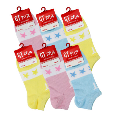 

Jingdong Supermarket] LIN socks GT men's cotton socks fashion sports stripes elastic socks stockings 6 pairs of equipment