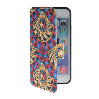 

MOONCASE Cute Pattern Leather Side Flip Wallet Card Slot Pouch Stand Shell Back ЧЕХОЛ ДЛЯ Apple iPhone 6 Plus