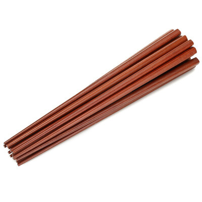 

Darleong red sandalwood chopsticks Japanese pointed wood chopsticks 10 double loaded KZ102