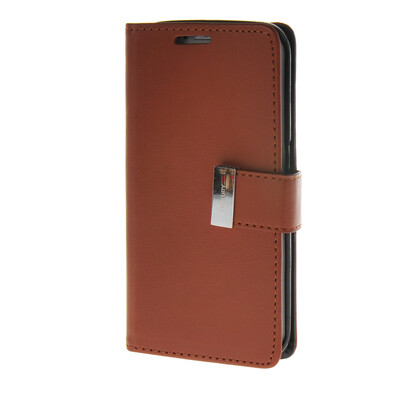 

MOONCASE Synthetic PU Leather чехол для Wallet Flip Card Slot Holster Pouch Stand Samsung Galaxy S6 Edge Brown