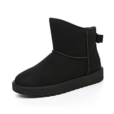 

GENERAL 2016 Winter Women's Boots Fashion Snow Shoes Solid Round Toe Hot Scarpe Donna Sapato Feminino Sapato Masculino