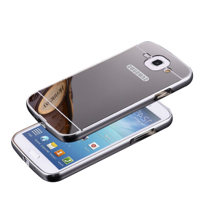 

MOONCASE Plating Metal Frame Edge Mirror Back Protective Shell 2 in 1 Thin Case Cover for Samsung Galaxy Mega 5.8 I9152