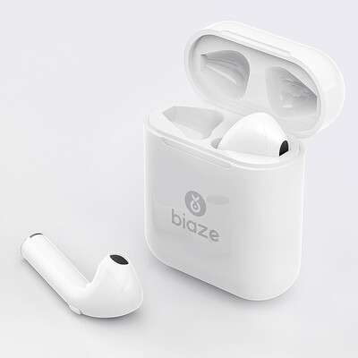 

BIAZE Air Bluetooth Headset Apple iPhone678X Double Headset pods Wireless In-Ear Sports Android Phone Universal with Charging Cocker D35