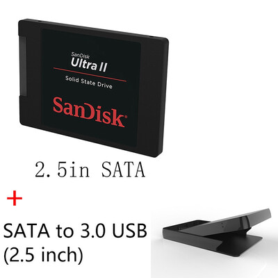 

Sandisk ULTRA II SSD 550MBS 240GB 480GB 960GB Internal Solid State Disk Hard Drive SATA Revision 30 for Laptop Desktop Computer