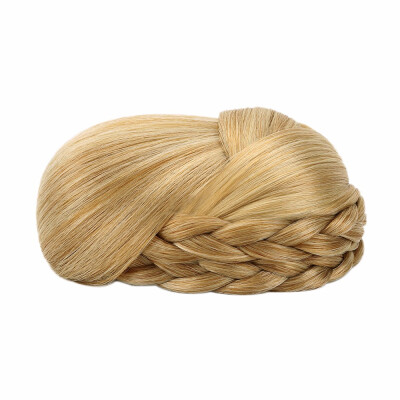 

Synthetic Hair Braided Clip In Hair Bun Daily Wedding Cosplay Chignon For Women