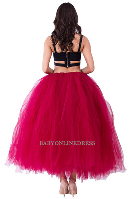 

High Quality 3 Layers 100cm Summer Long Tulle Skirt Fashion Pleated TUTU Skirts Womens Lolita Petticoat Bridesmaids