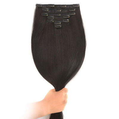 

BHF Hair Thick Ends Blonde Colors Full Head Double Drawn Laced Clip In Hair Extensions