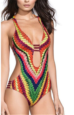 

Womens Swimwear Floral One Piece Swimsuit Push Up Padded Bikini Bathing Suit