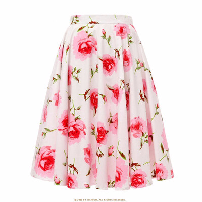 

Design Floral Skirt Women High Waist Plus Size Summer Skirts