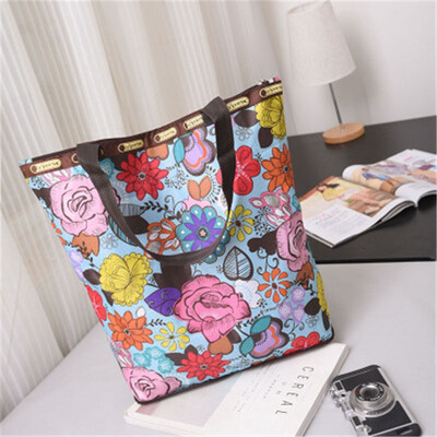 

ZHANAO new womens bag canvas shoulder bag Europe&large capacity shopping bag folding shoulder bag