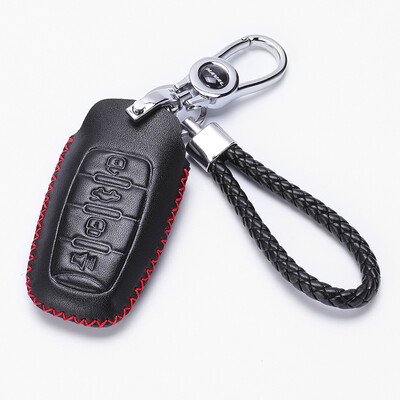 

KING ETING Great Wall Harvard Key Case Leather Key Holder H2s 17 H6 H7 H8 H9 M6 Special Car Keychain One Key Start C Style Warm Red