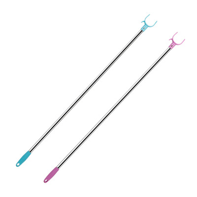 

Mercure passenger telescopic fork 11 m purple stainless steel support rod clothes pole clothes clothes clothes fork pole