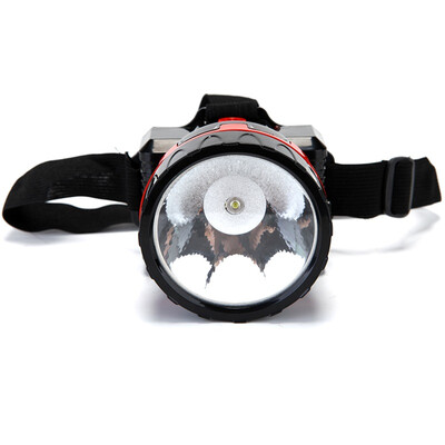 

KANGMING LED headlight light far range rechargeable outdoor miner&39s lamp fishing light KM-181 black