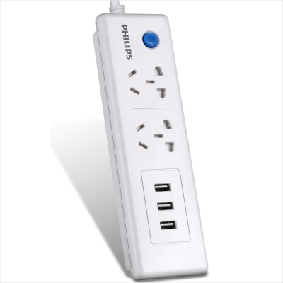 

Philips PHILIPS Smart 3 (5V2.4A) USB + 2-битная 1,6-метровая защитная дверь для разъема / плагин для подключения платы / монтажной платы / перетаскивания